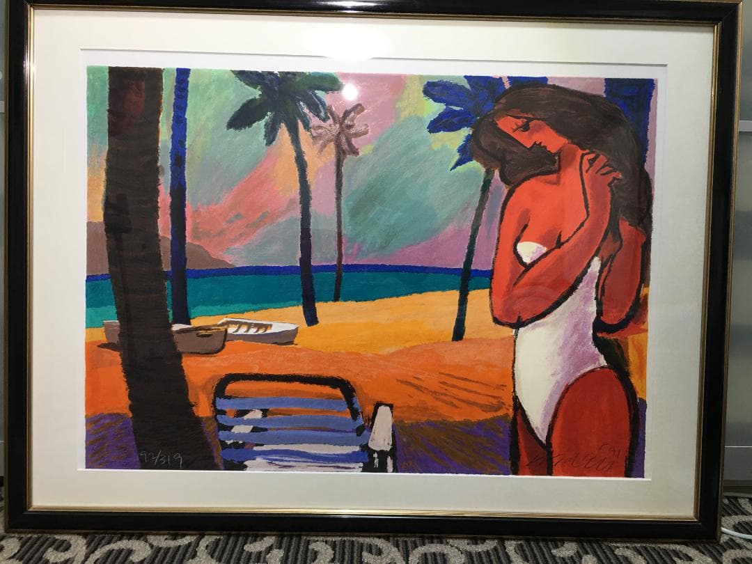 【真作】Michael Leu　マイケル・ルー　シルクスクリーン　直筆サイン