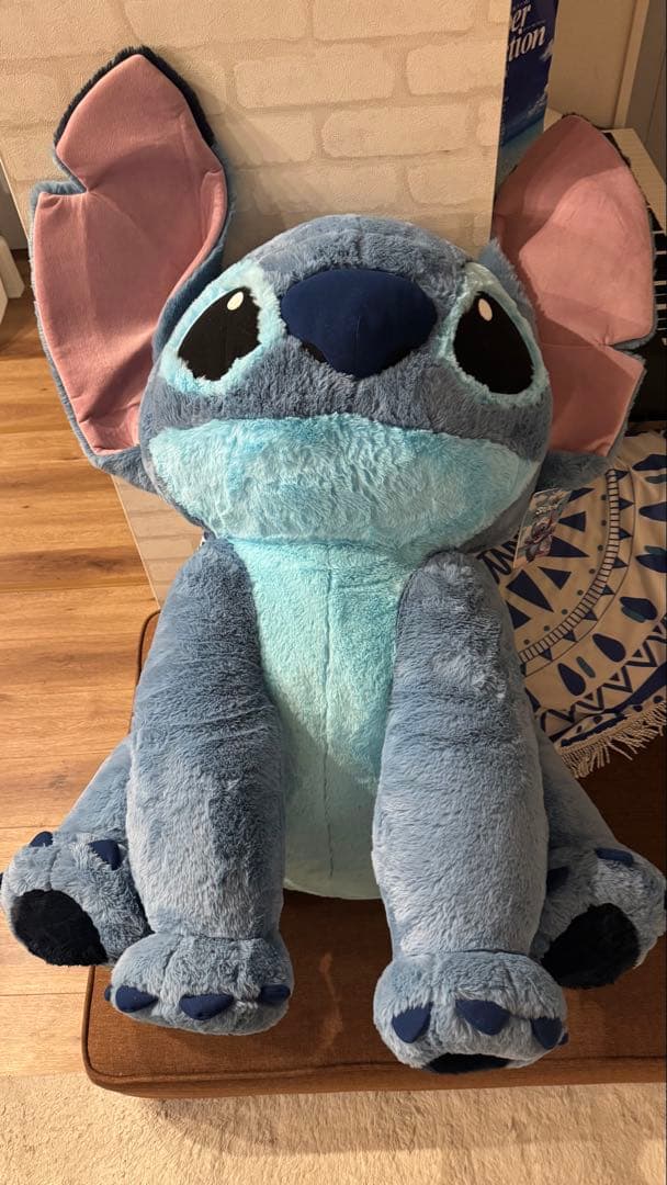 【美品】スティッチ ぬいぐるみ 特大100cm ディズニー　コストコ