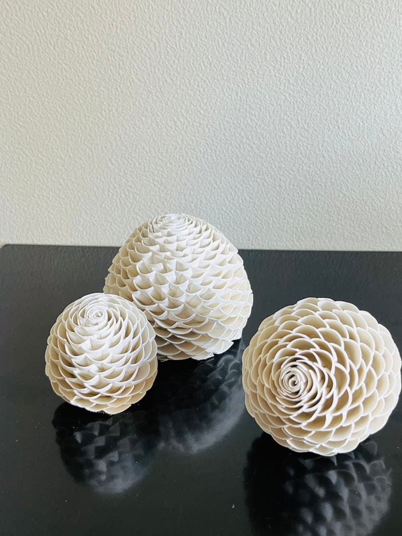 山元規子　オブジェ　陶ー卵殻ー（S）見立て　茶室飾　茶道　インテリア　アート