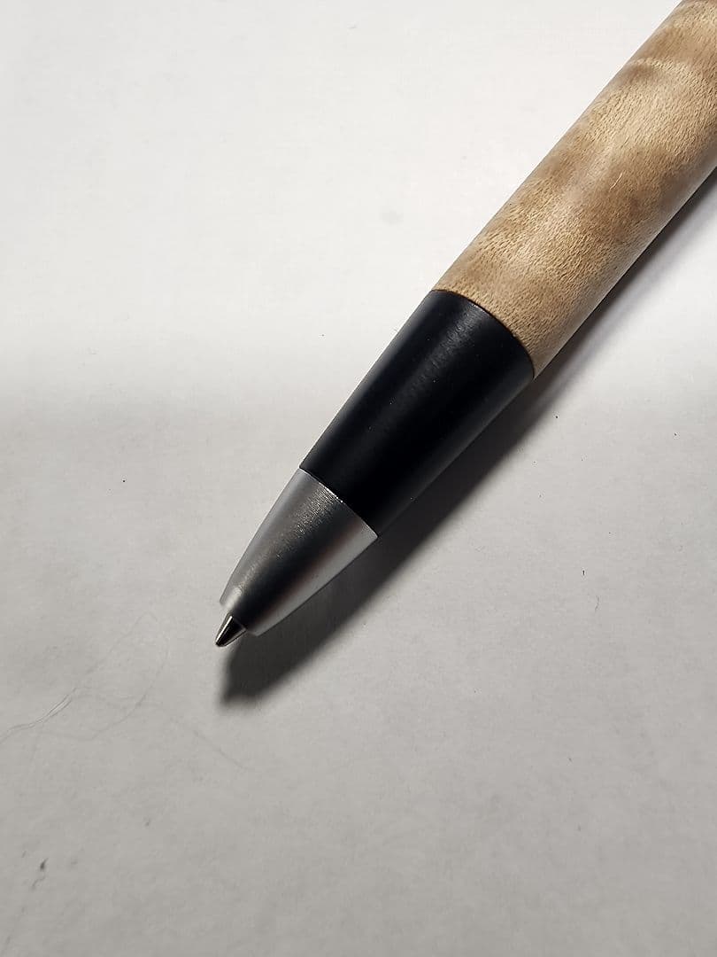 【訳有り】野原工芸？ボナンペン？　杢軸 マーブルウッド　ボールペン