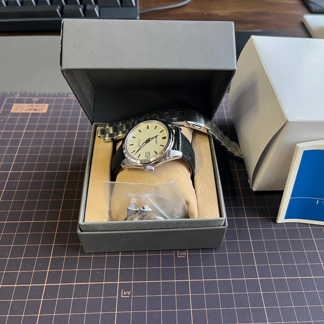 SEIKO メカニカル 自動巻 SARB035 文字盤ホワイト 裏スケルトン