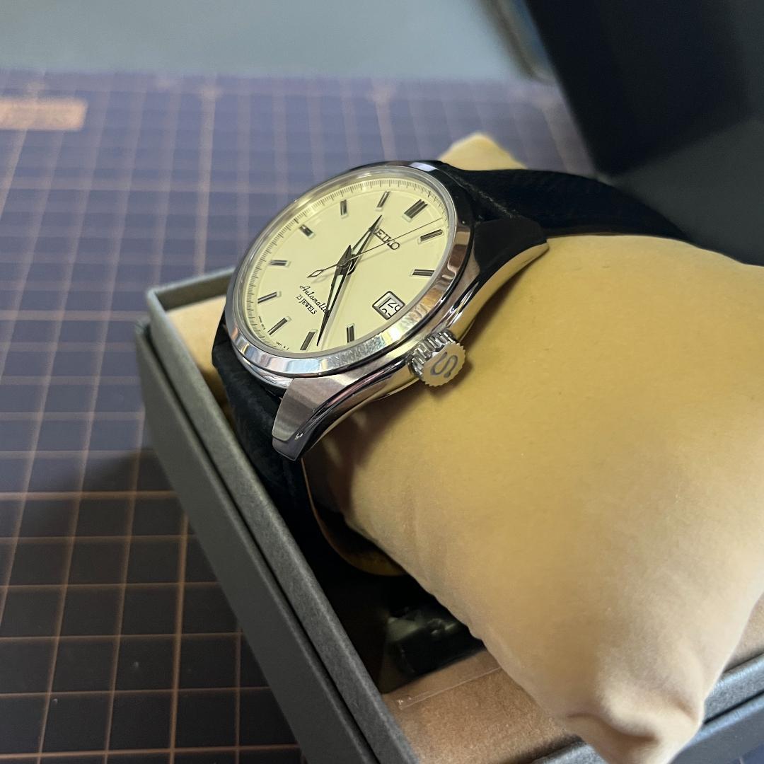 SEIKO メカニカル 自動巻 SARB035 文字盤ホワイト 裏スケルトン