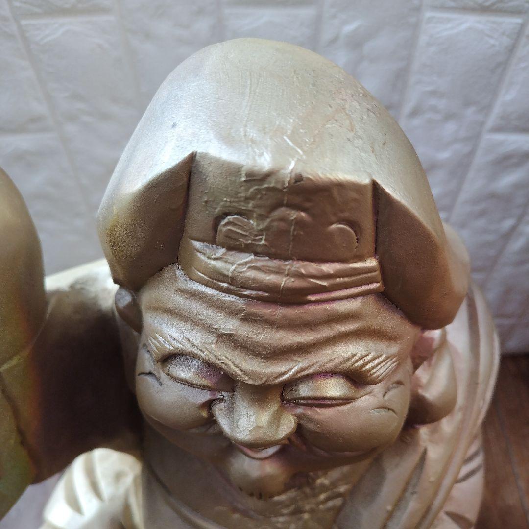 木彫り 大黒天 Statue Lucky God Vintage