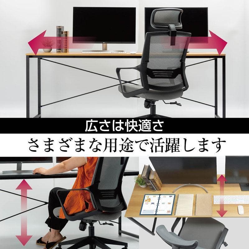 中古美品　パソコンデスク　pcデスク ワークデスク　160cm 白