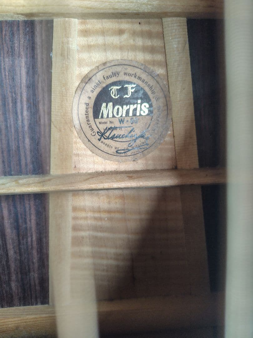 Morris W-60 アコースティックギター ハードケース付き