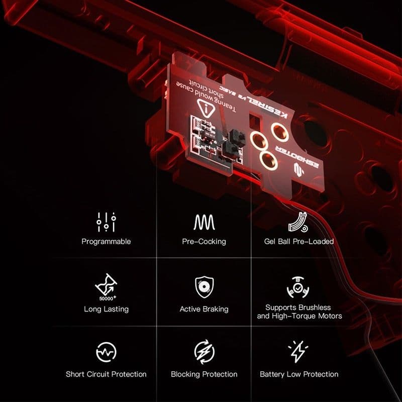 ※前方配線 Eshooter Kestrel V2 BASIC 電子トリガー