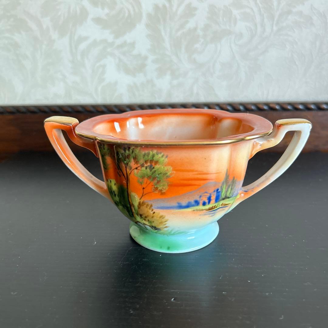 オールドノリタケ　Mマーク・ヤジロベエ　クリーマー・ポット・白鳥・灰皿　不揃い