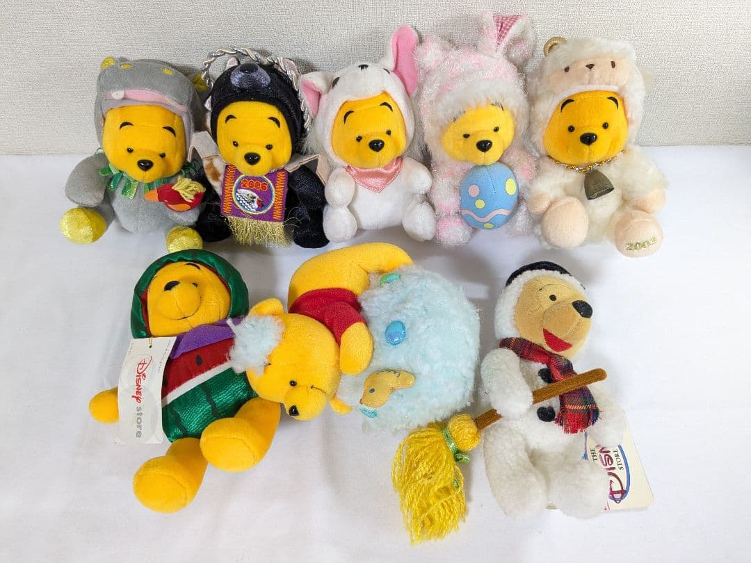 くまのプーさん 動物 着ぐるみ ぬいぐるみ 8体セット まとめ売り