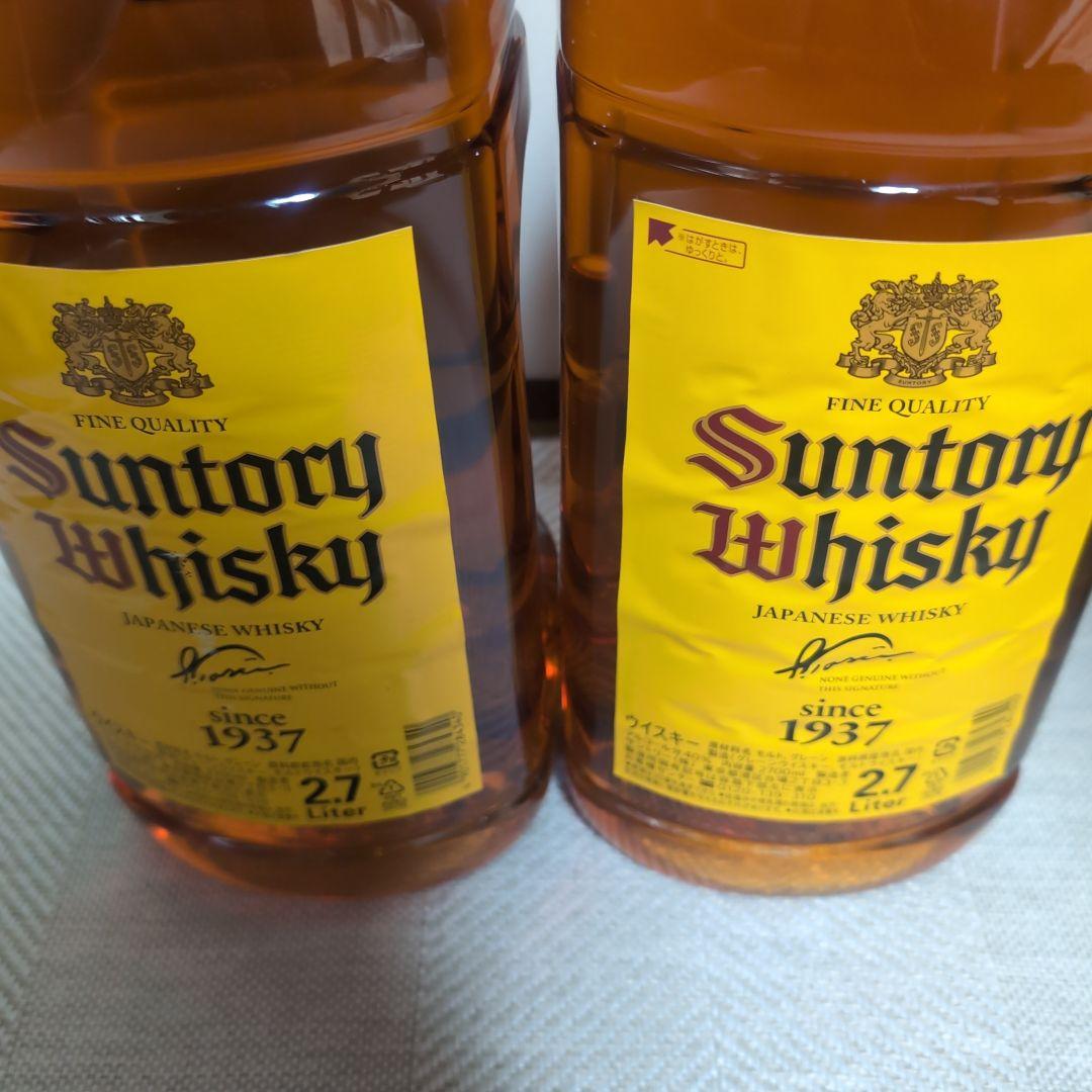 【新品未開封】サントリーウイスキー 角2.7L ペットボトル２本