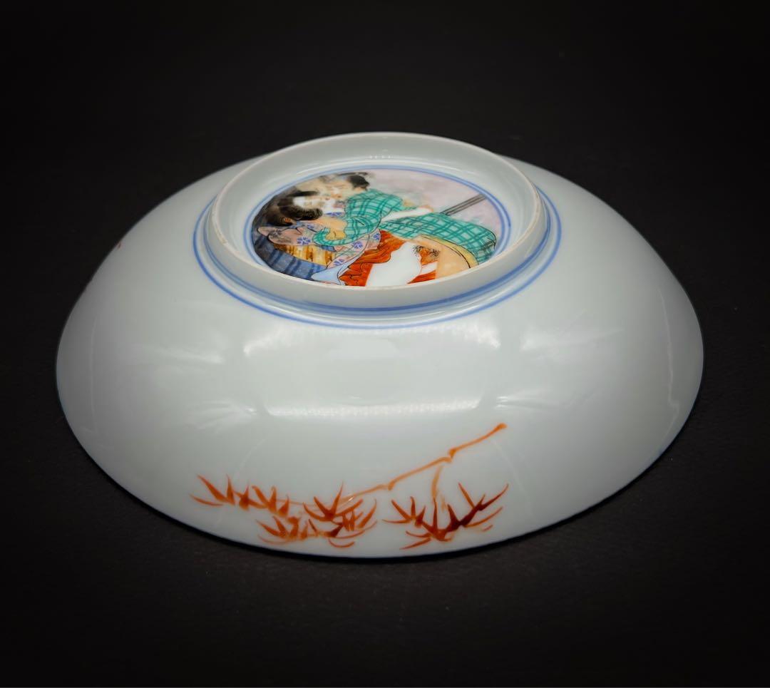 古美術 超希少品 手描き 春宫美人皿 飾り皿