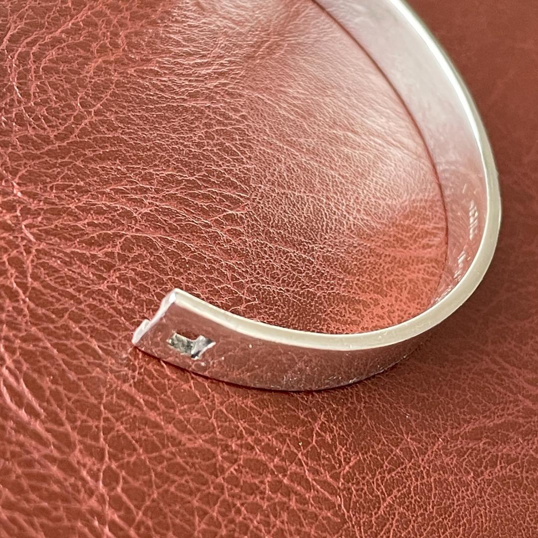 ビンテージ シルバー925 バングル MEXICO刻印 バングル タスコ 重厚