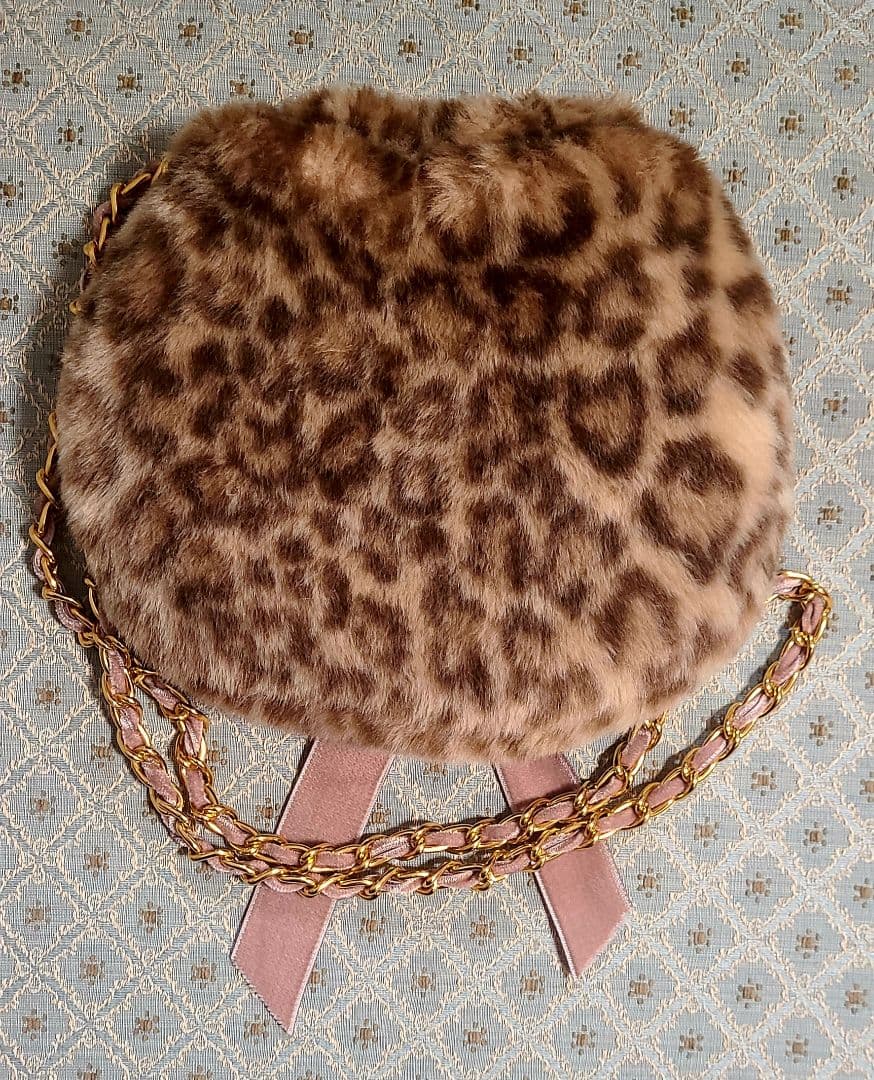 ピンクハウス　レオパード柄　ファー　ショルダーバッグ