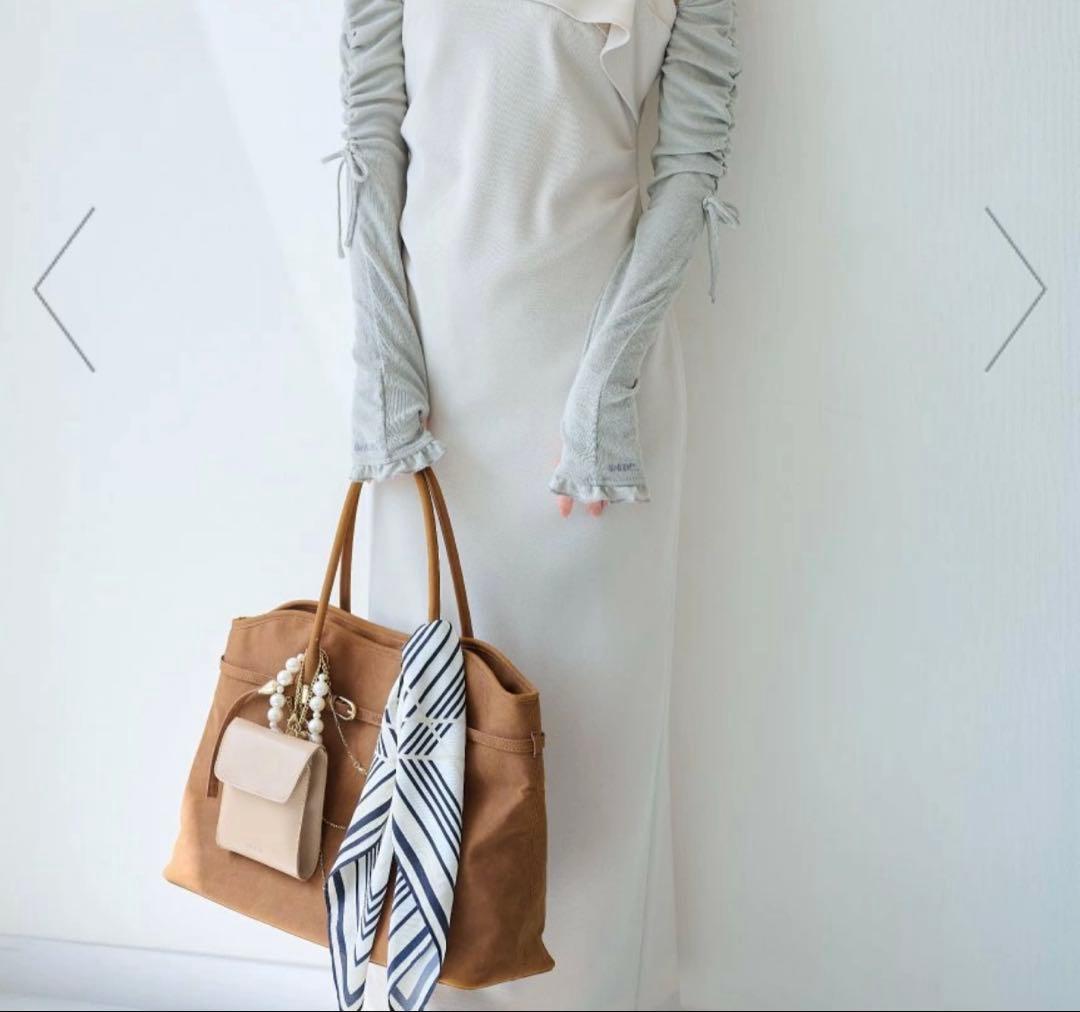 SNIDEL ソフトベルトトートバッグ　ブラウン