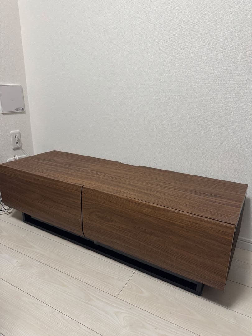 ダークブラウン 木製 テレビ台 引き出し付き