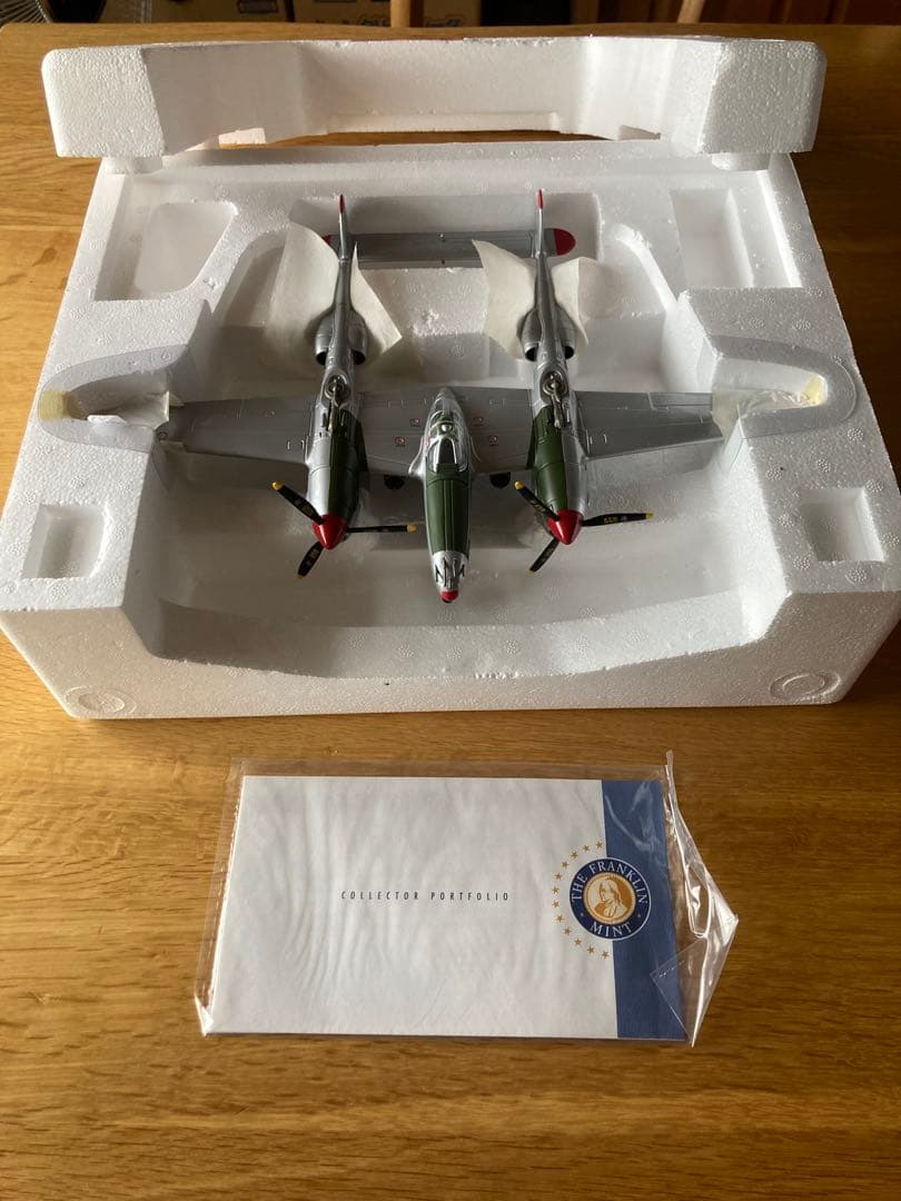 【希少】　フランクリンミント　P-38 LIGHTNING 飛行機