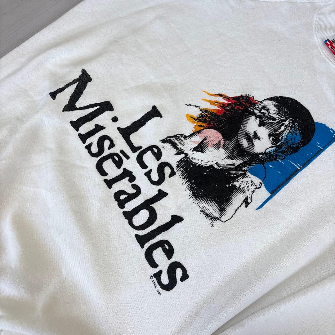 【80s】レミゼラブル　Tシャツ スウェット　オペラ座の怪人　美女と野獣