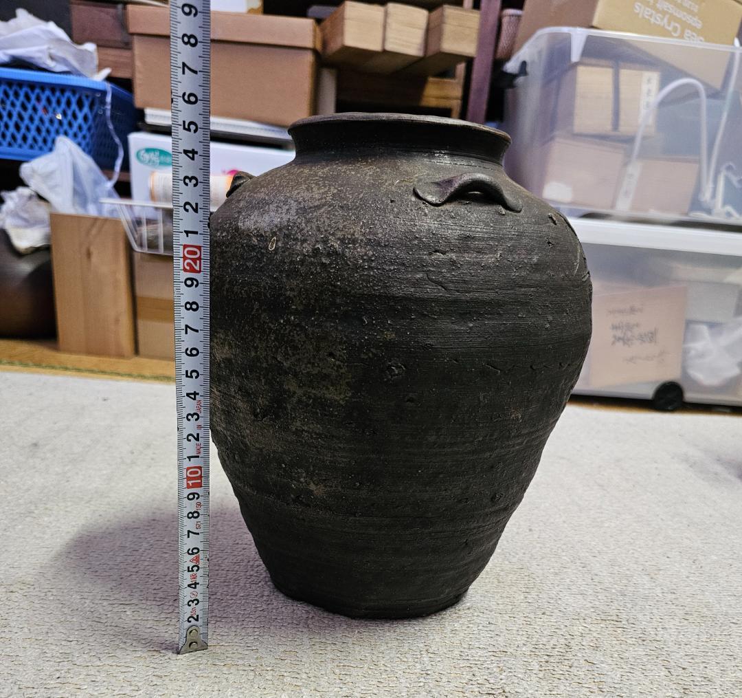 サ*ー様 元和三年(1617年)古備前 室町後期から桃山 三耳壺 耳の欠損なし