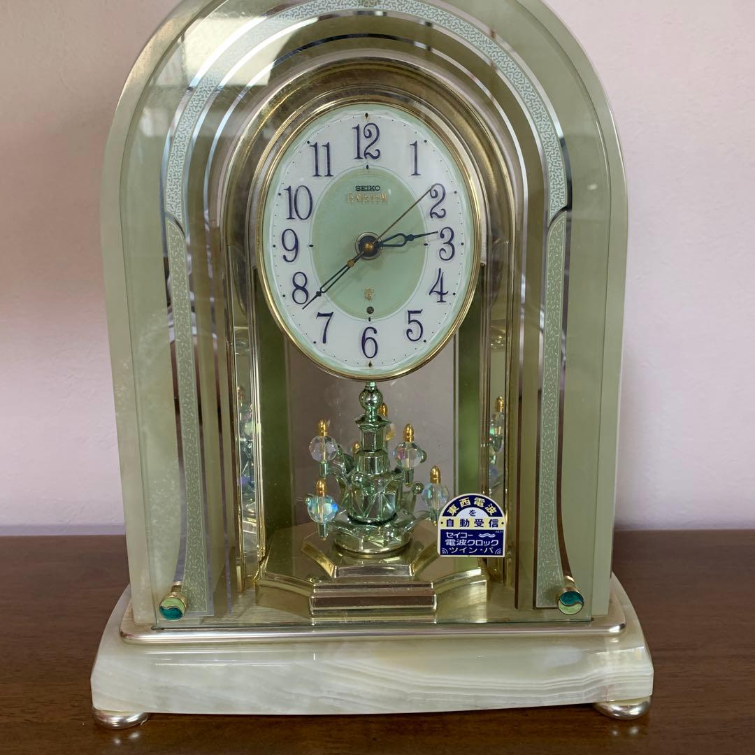 SEIKO セイコーエンブレム　電波置き時計 HW519M 動作確認済み