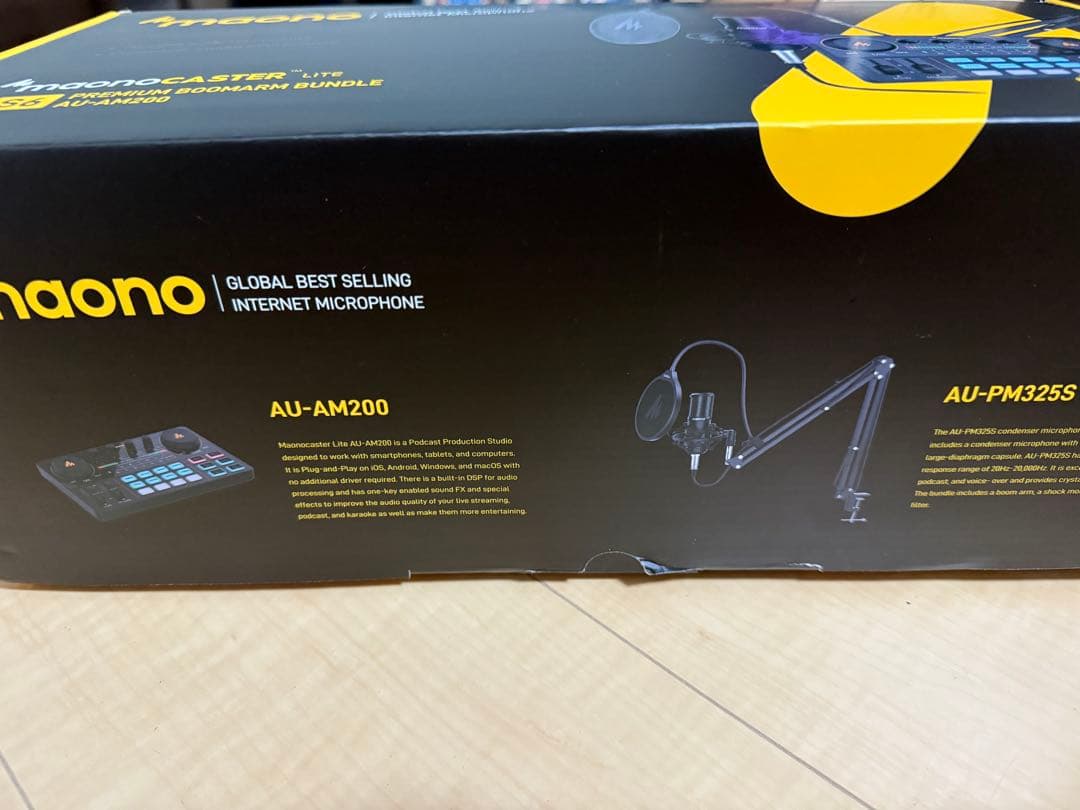 maono マイク、オーディオインターフェイスセット　AU-AM200-S6