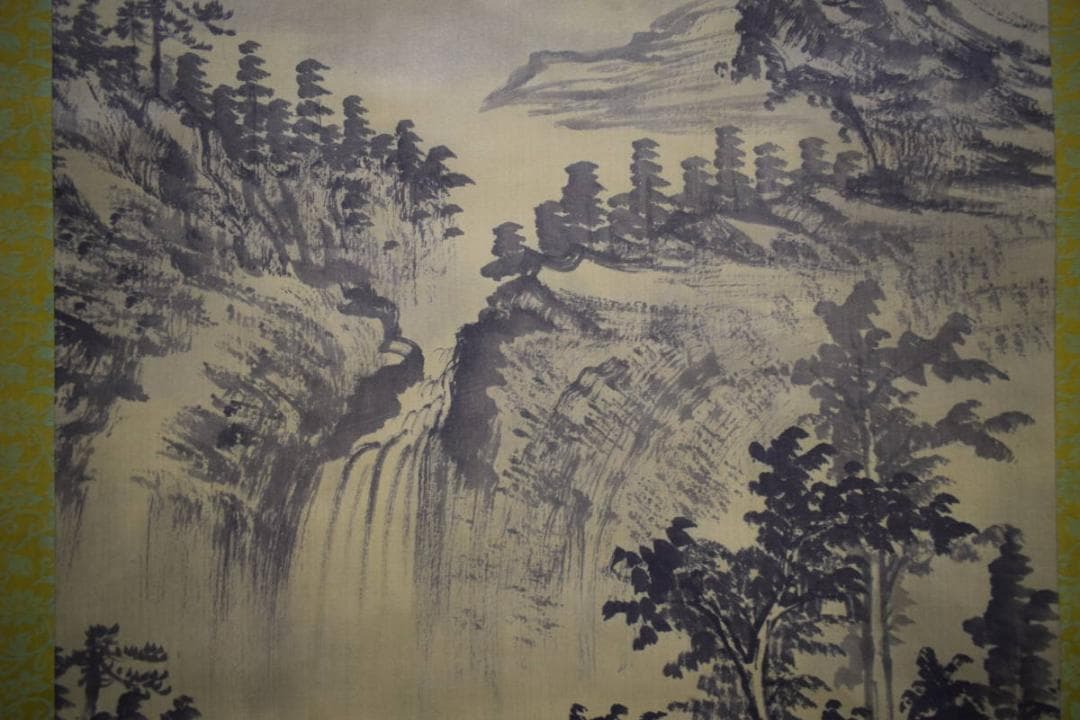 不詳/作者不詳/山水画賛/中国画/布袋屋掛軸HJ-649