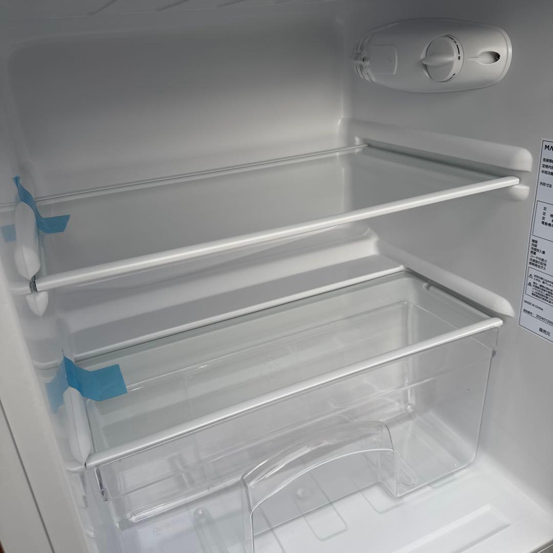 ほぼ未使用 MAXZEN 2024年製 冷蔵庫 85L 2ドア 静音 幅47cm