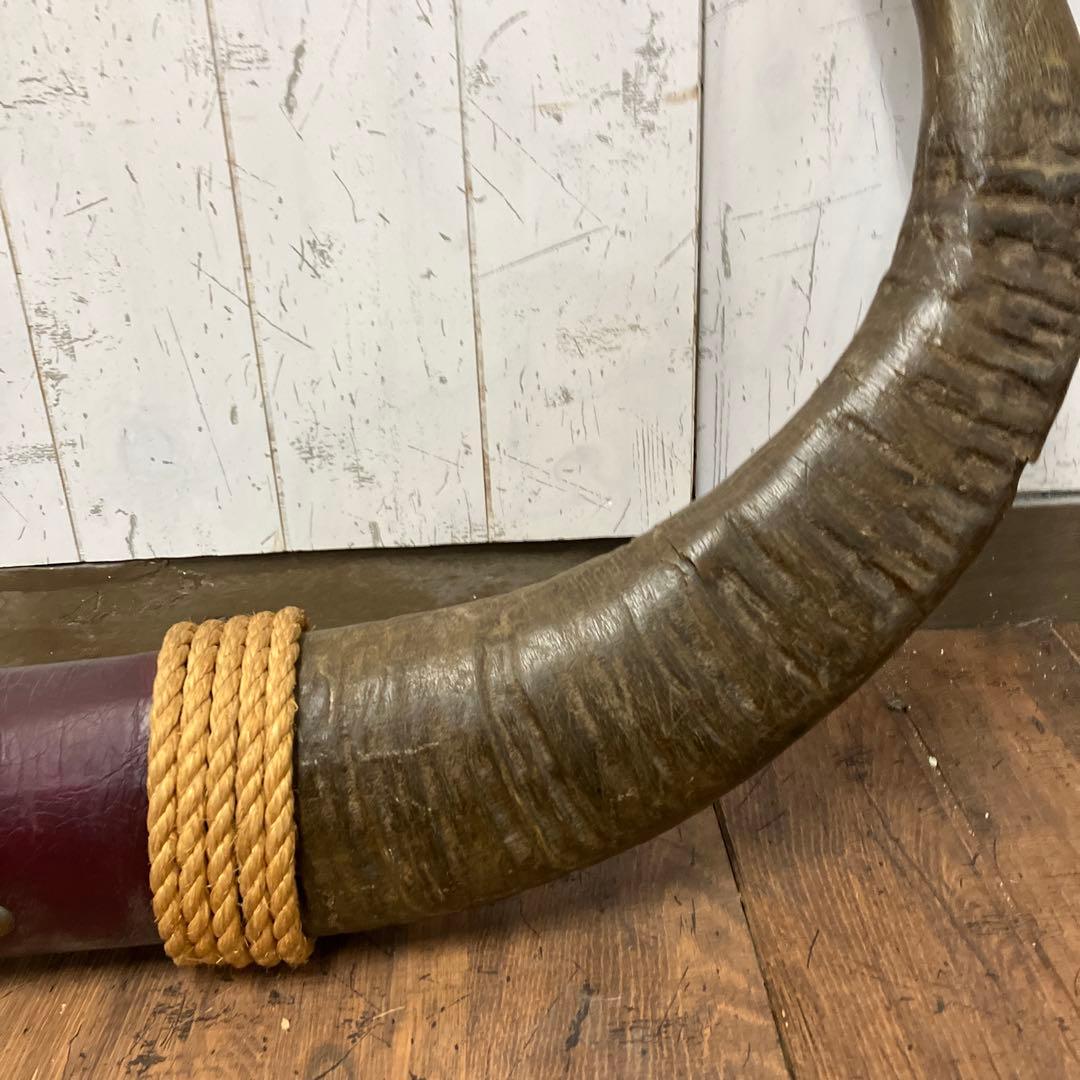 A-2 アンティーク ヴィンテージ 水牛 角 置物 ディスプレイ 彫り 彫刻