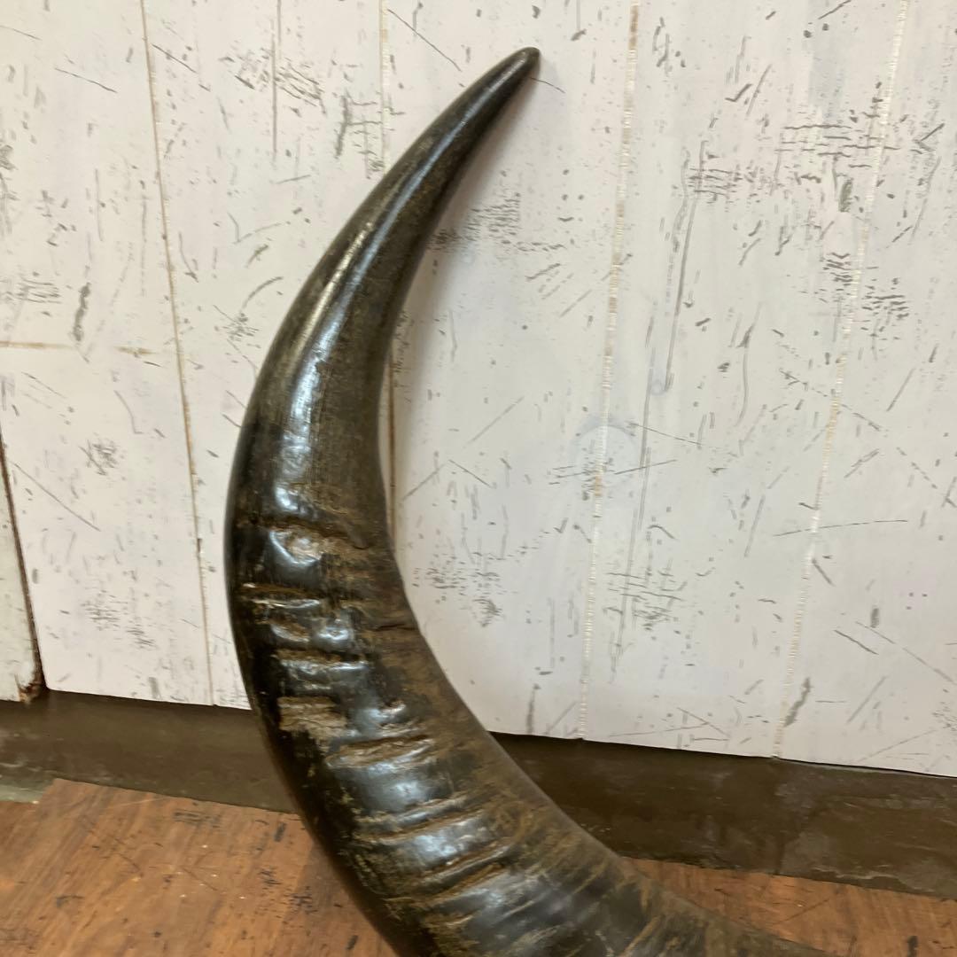 A-2 アンティーク ヴィンテージ 水牛 角 置物 ディスプレイ 彫り 彫刻