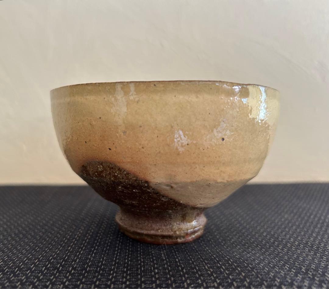 福森雅武　伊賀焼粉引波出茶碗