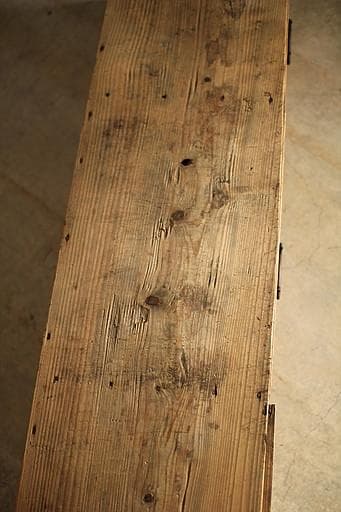 味のある横長の木製引き出し3杯　ローテーブル　飾り台　作業台　古家具　古民家