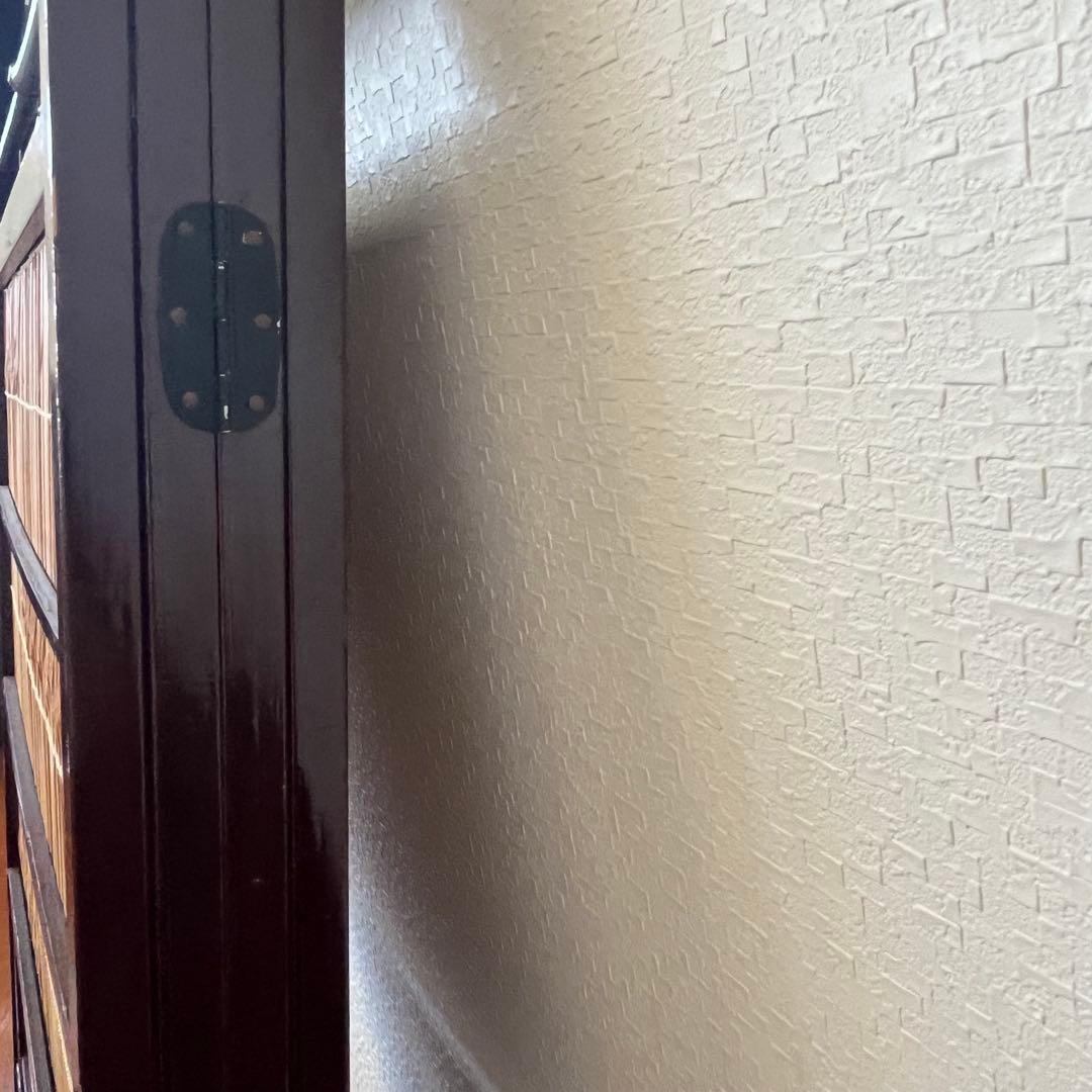 透かし彫り　簾屏風　衝立　パーテーション　間仕切り　昭和レトロ　古民家