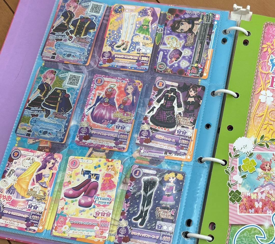 アイカツ 9ポケットバインダー　付きカードまとめ