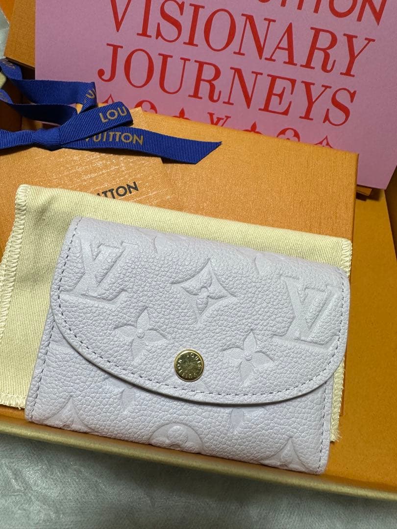 ほぼ未使用！ルイヴィトン　ポルトモネロザリ　ミニウォレット　ミスティライラック