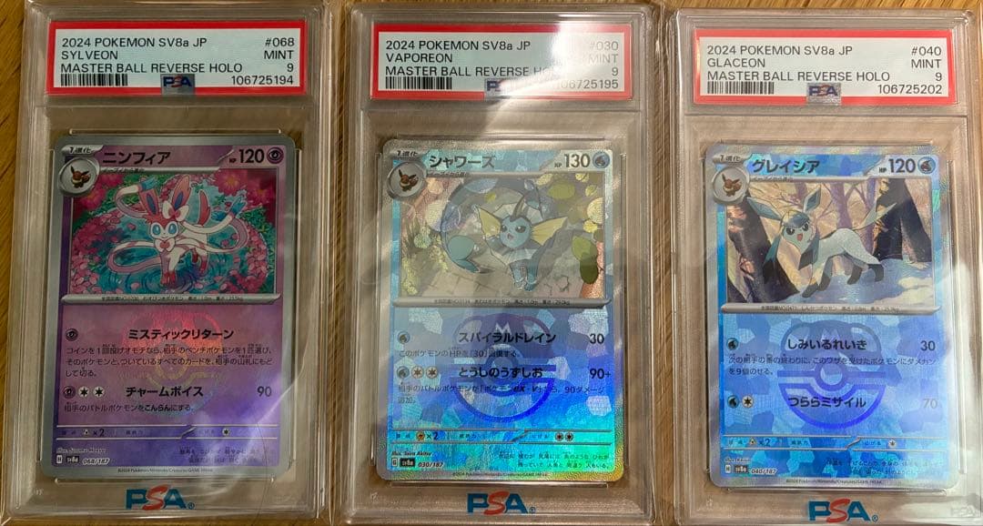 ブイズ　マスターボールミラー　PSA9 テラスタルフェス　ブラッキー