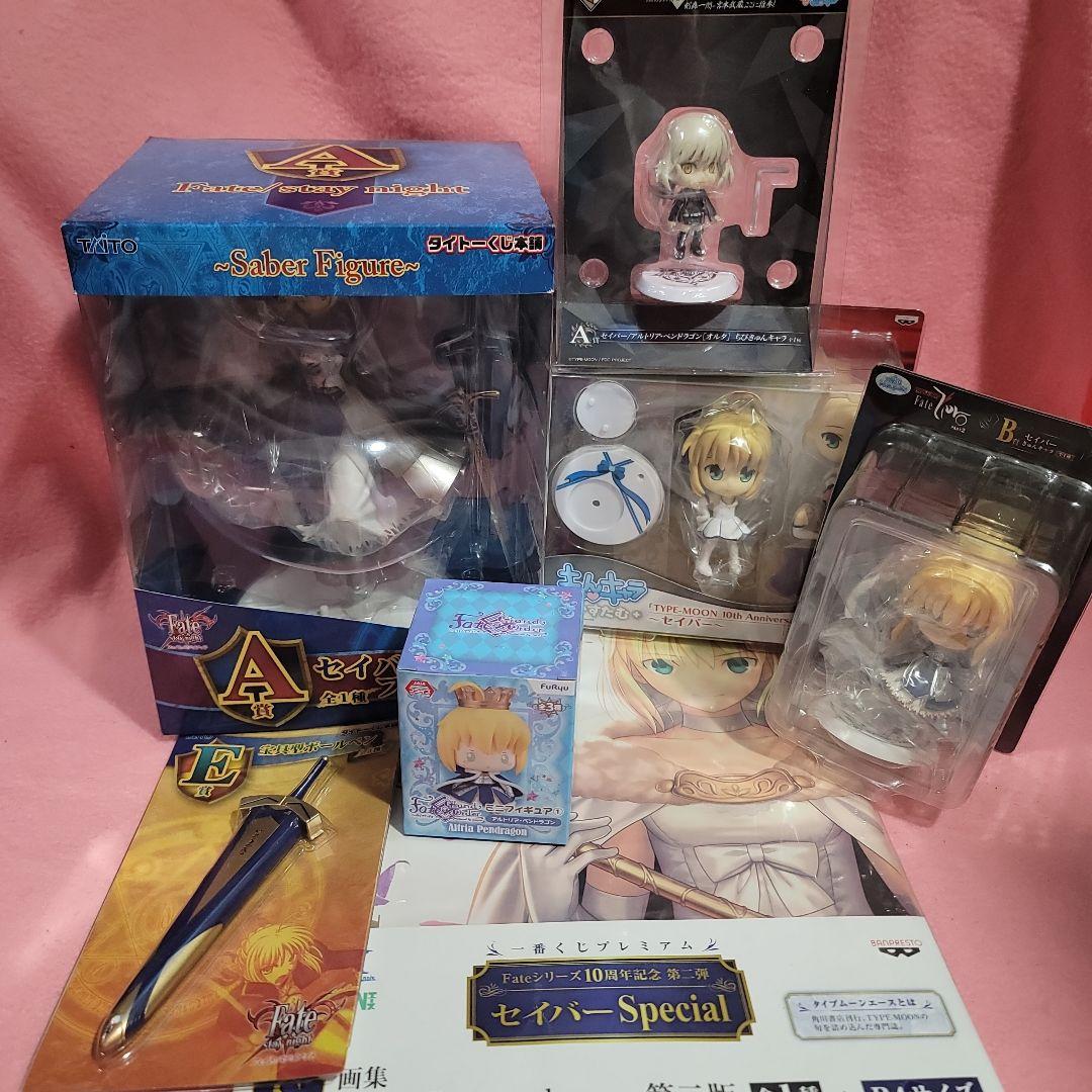 一番くじ　タイトーくじ本舗　Fate　セイバー アルトリア・ペンドラゴン　セット