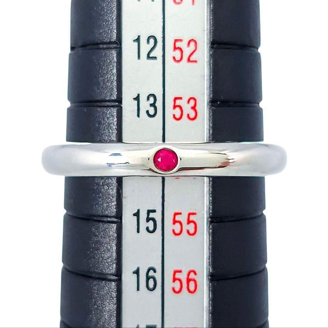 ✨美品✨ティファニー スタッキングバンド ルビー リング 14号 シルバー925