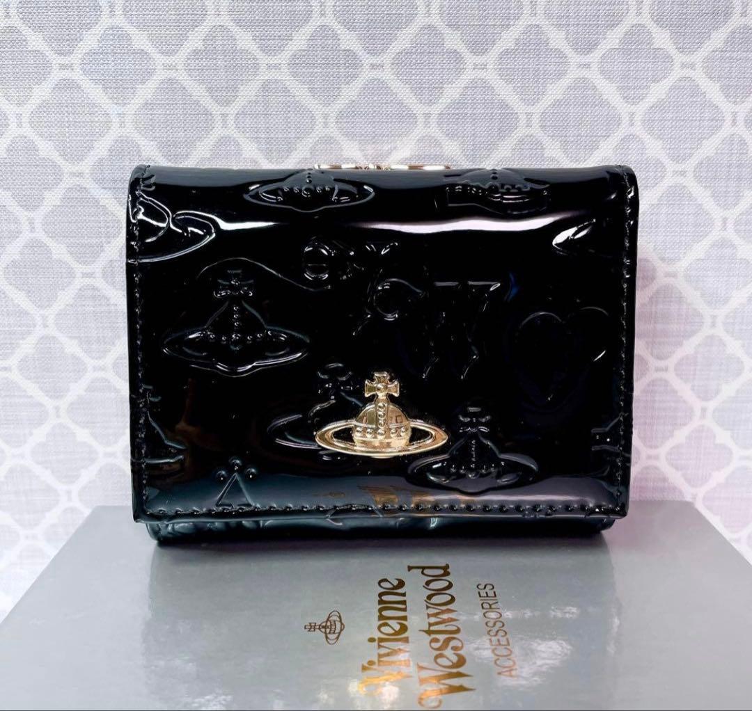 【大人気♡ショッパー付】新品 Vivienne Westwoodエナメルブラック