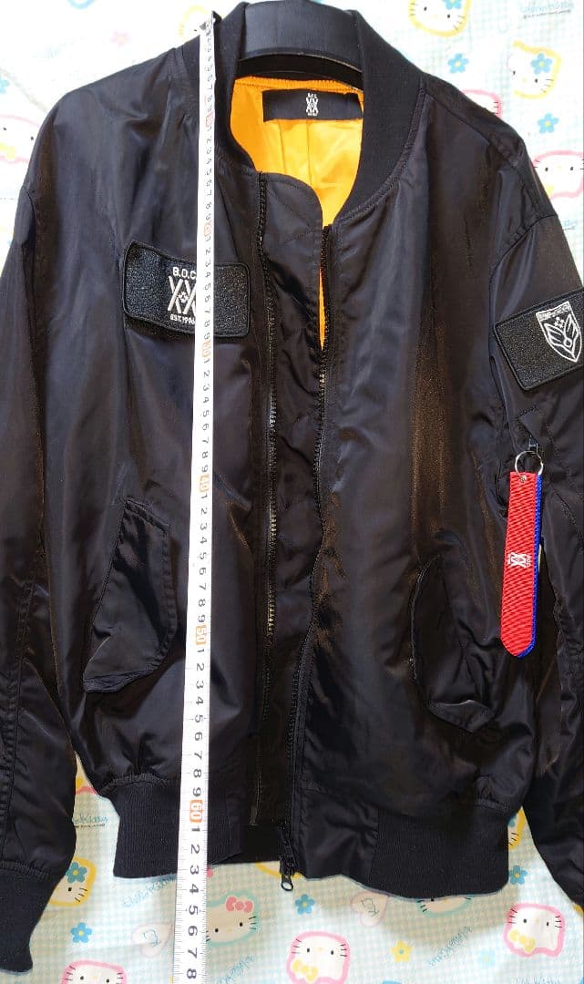 着用品　MA1黒ジャンパー　BUMP OF CHICKENバンプオブチキン　Ｍ