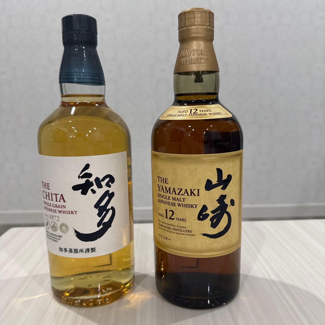 山崎12年と知多のウイスキーセット