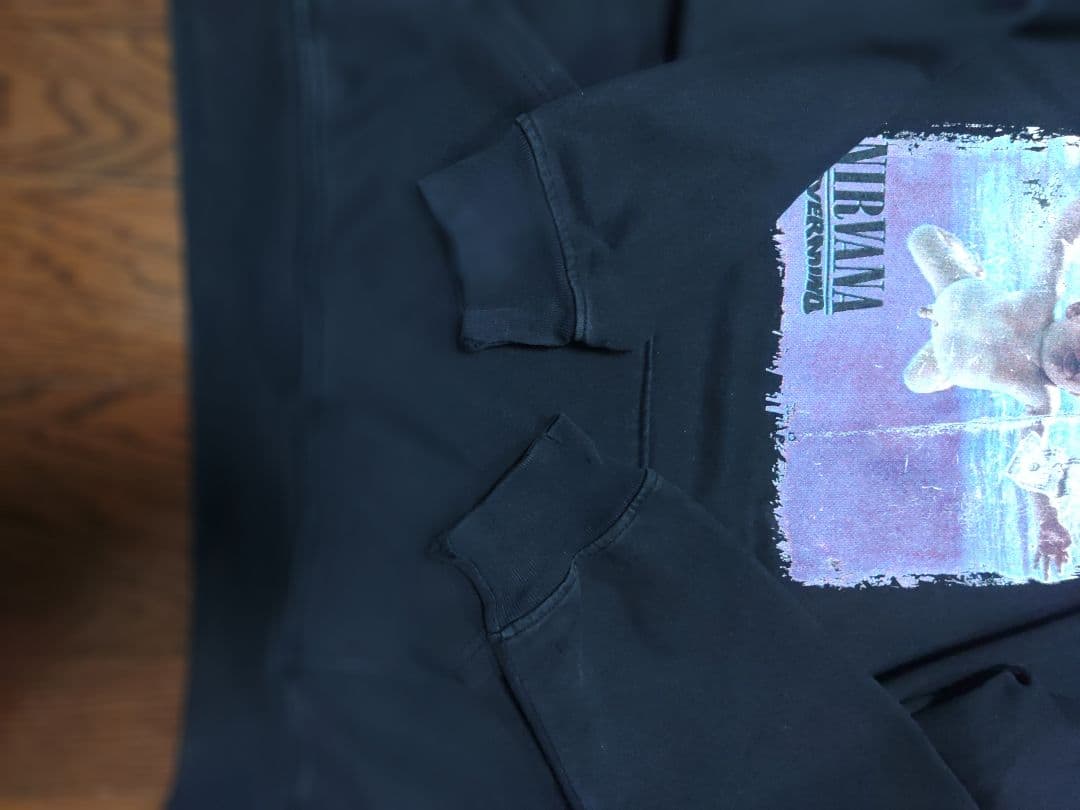 NIRVANA NEVERMIND パーカー　古着　黒