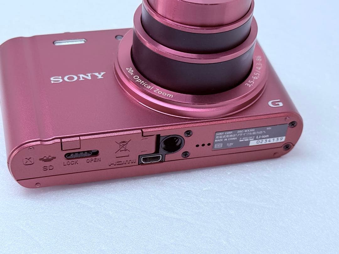 SONY DSC-WX300 レッド 動作確認済 綺麗 エモい撮影 コンデジ