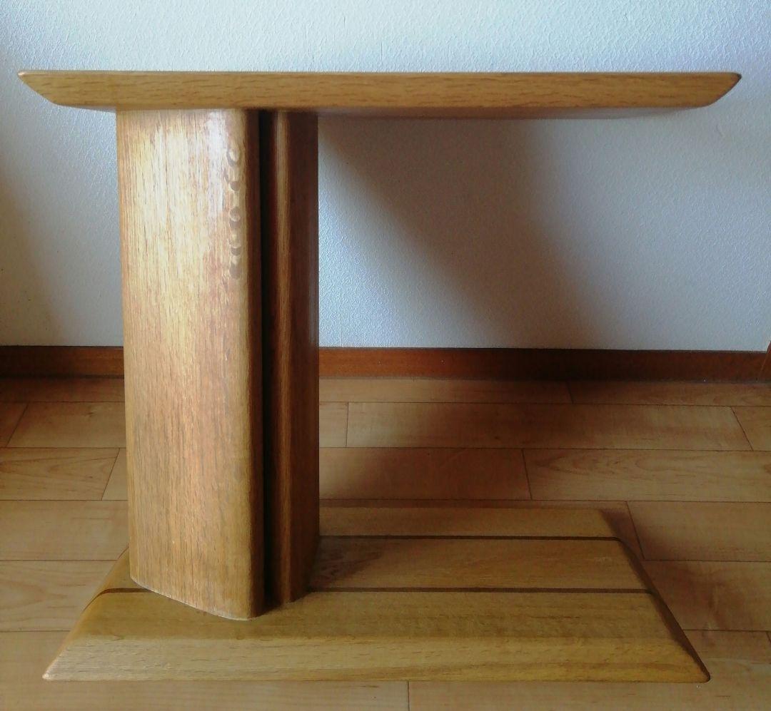 お洒落な　無垢材　サイドテーブル　検、飛騨家具