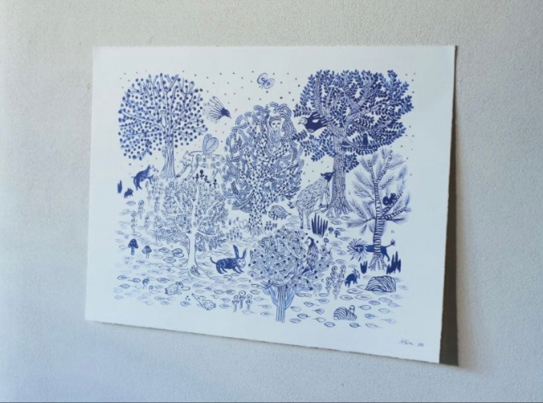 新品未使用★ミナペルホネン imagine ポスター＊カード付き