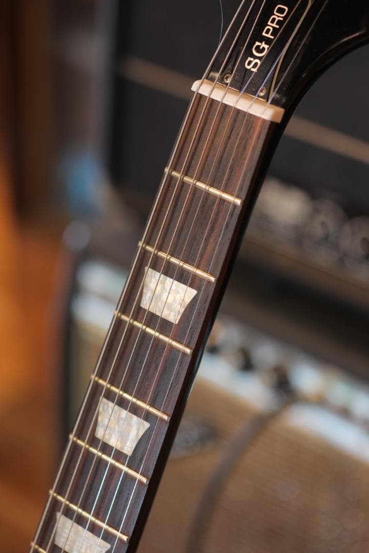 動画あり! Epiphone SG Pro ソリッドブラック整備済