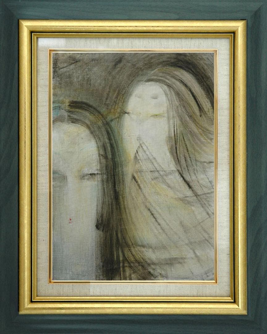 油絵 絵 絵画 インテリア 油絵 F6-050413 人物 女性像
