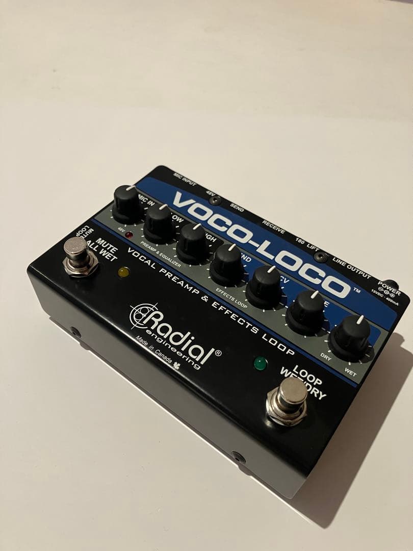 Radial VOCO-LOCO マイクプリアンプ・エフェクトループスイッチャー