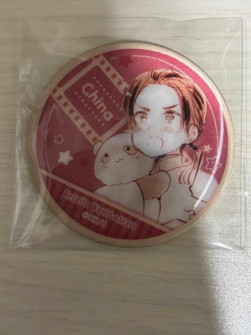 ヘタリア　中国　おおきくなったよ　チェンジング缶バッジ