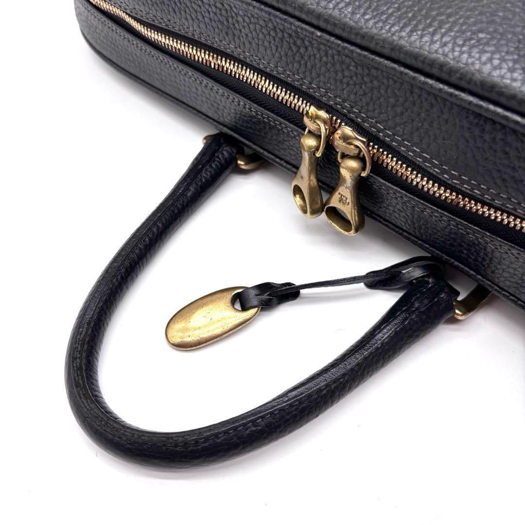 トフアンドロードストーン　Vブリーフ　ビジネスバッグ　A4可　レザー