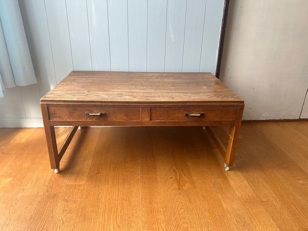 文机　座卓　レトロ　アンティーク　引き出し　テーブル　机