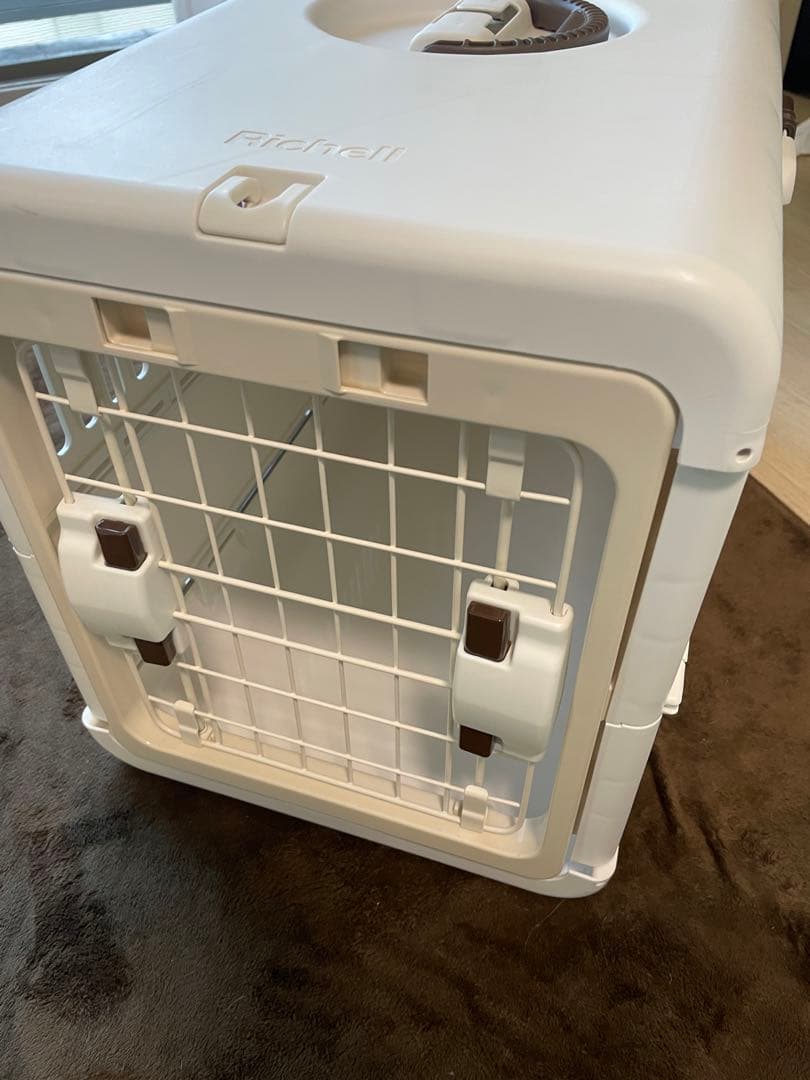 Richell ペットキャリー 2個セット ホワイト・ピンク