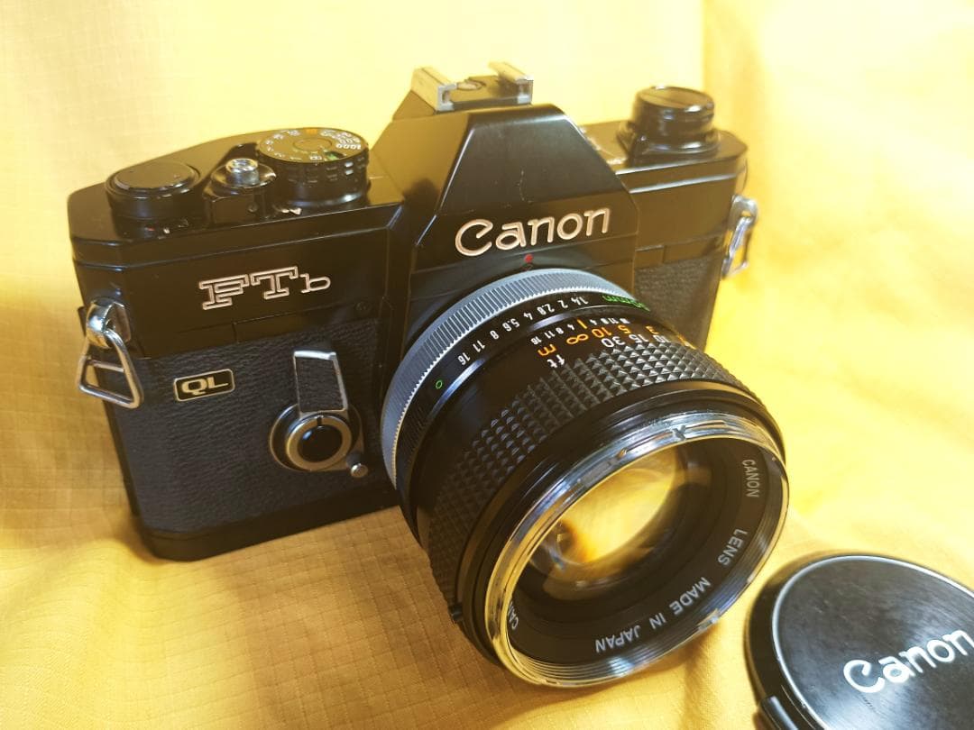 CANONーFTb＋FD50mm 1：1.4【きれいな作動品中古】